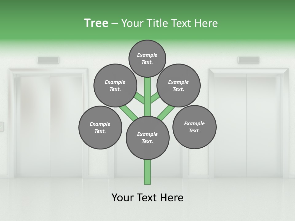 Metal Contemporary Office Building PowerPoint Template