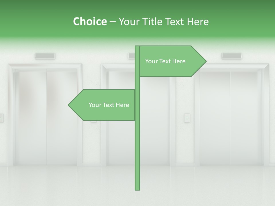 Metal Contemporary Office Building PowerPoint Template
