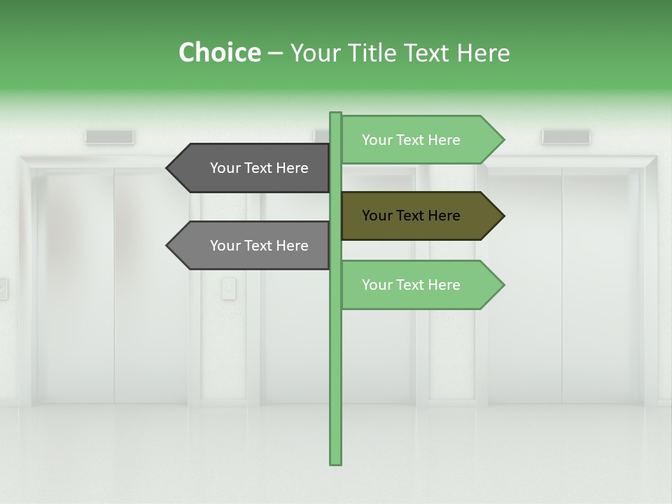 Metal Contemporary Office Building PowerPoint Template