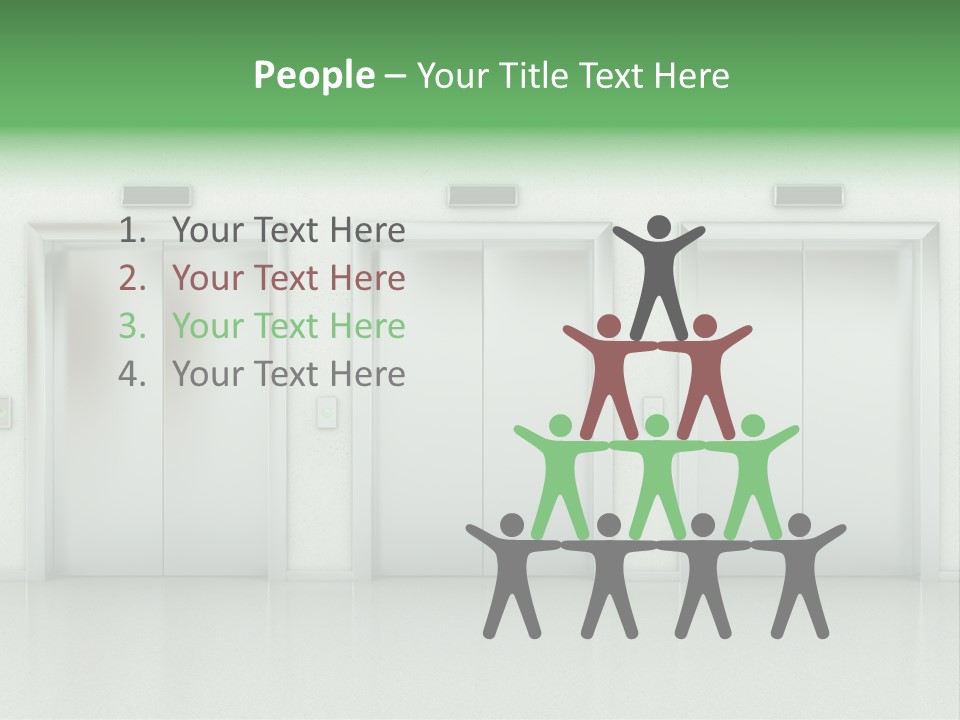 Metal Contemporary Office Building PowerPoint Template