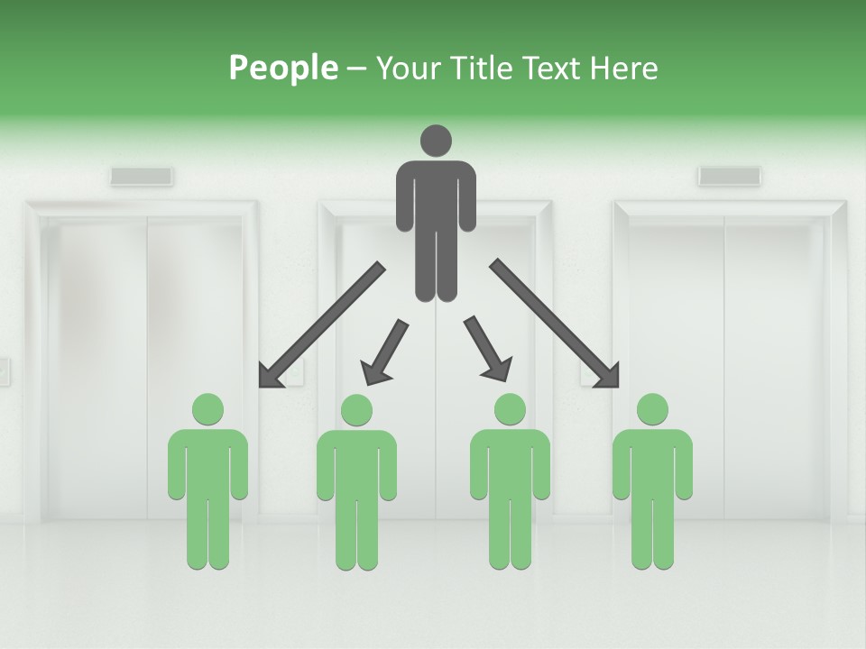 Metal Contemporary Office Building PowerPoint Template