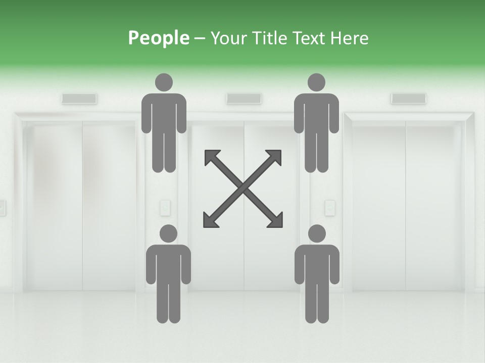 Metal Contemporary Office Building PowerPoint Template