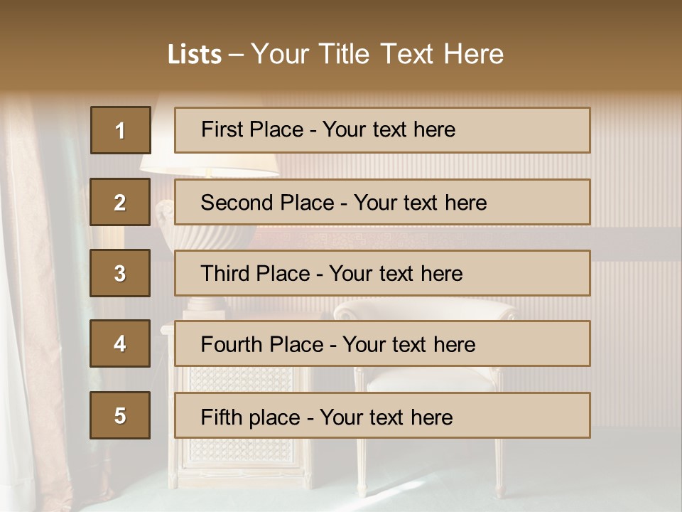 Armchair Space Home PowerPoint Template