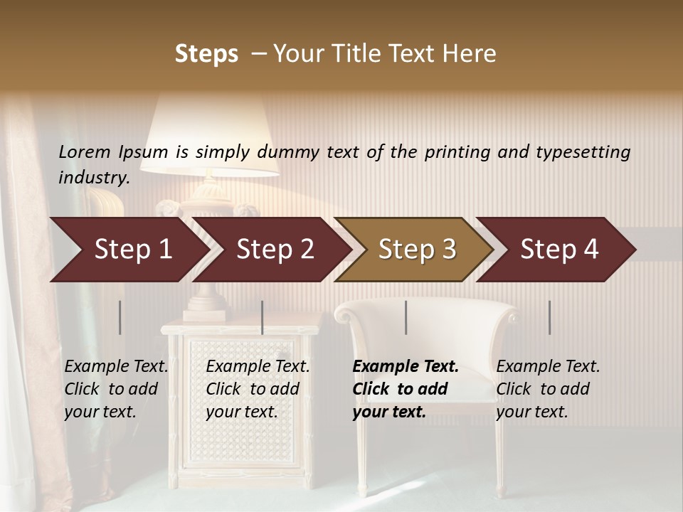 Armchair Space Home PowerPoint Template