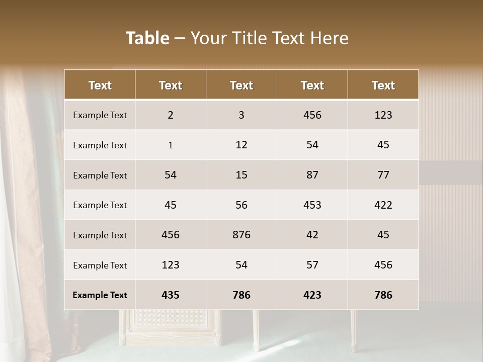 Armchair Space Home PowerPoint Template