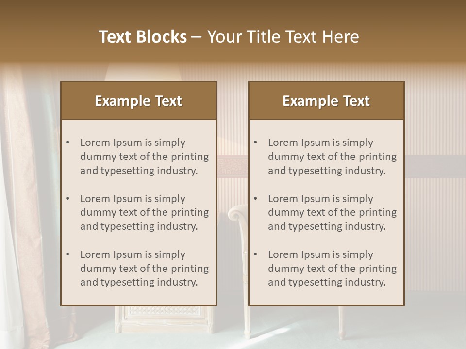 Armchair Space Home PowerPoint Template