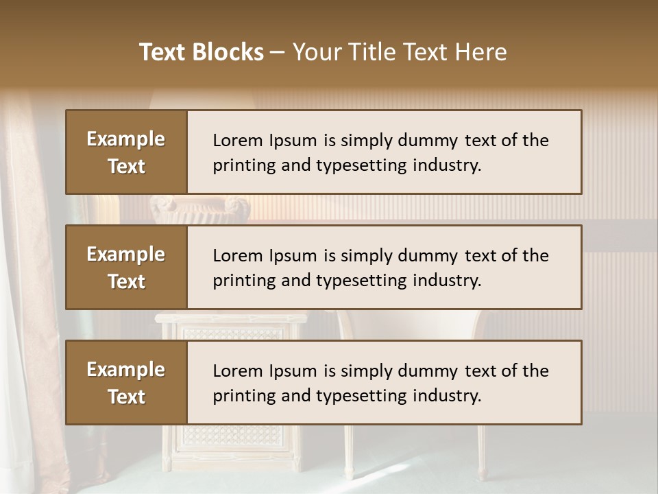Armchair Space Home PowerPoint Template