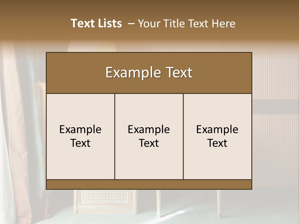 Armchair Space Home PowerPoint Template