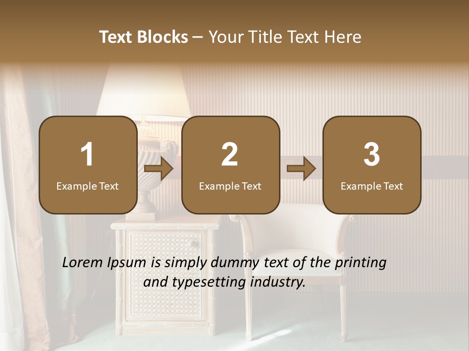 Armchair Space Home PowerPoint Template