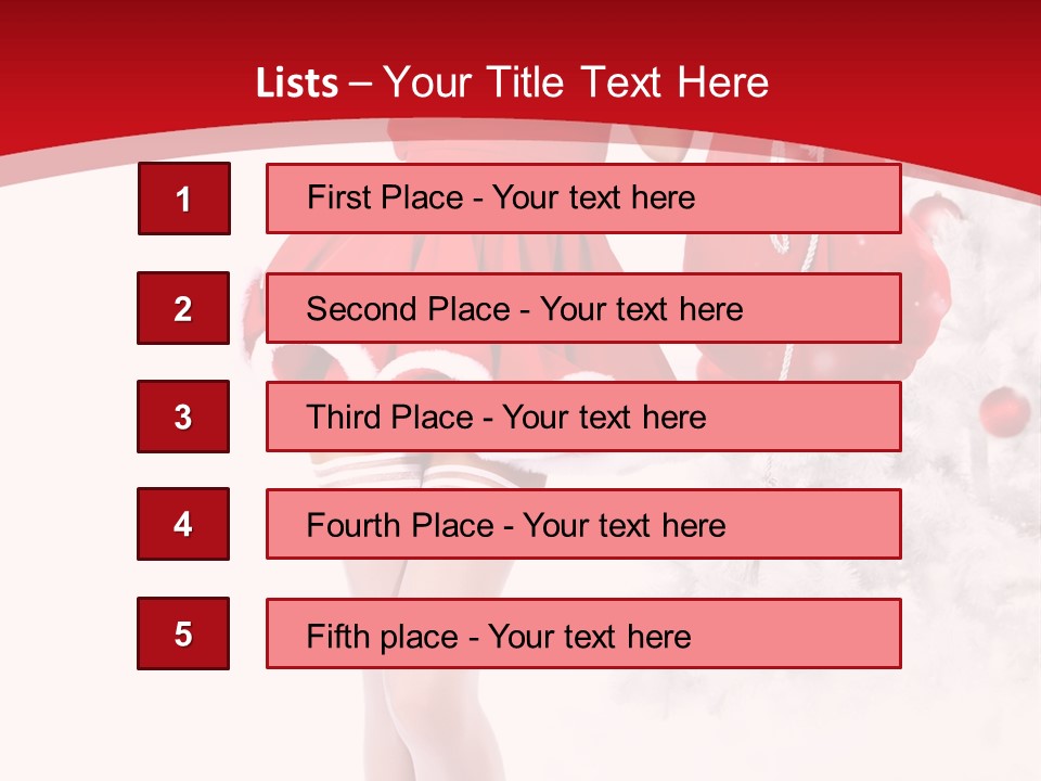 Sensual Portrait Woman PowerPoint Template