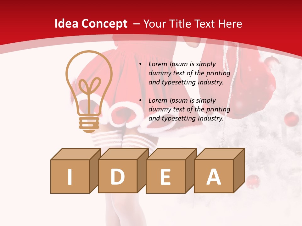 Sensual Portrait Woman PowerPoint Template