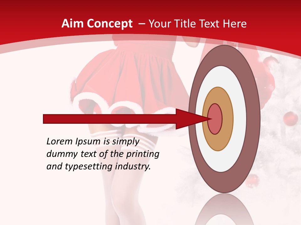 Sensual Portrait Woman PowerPoint Template