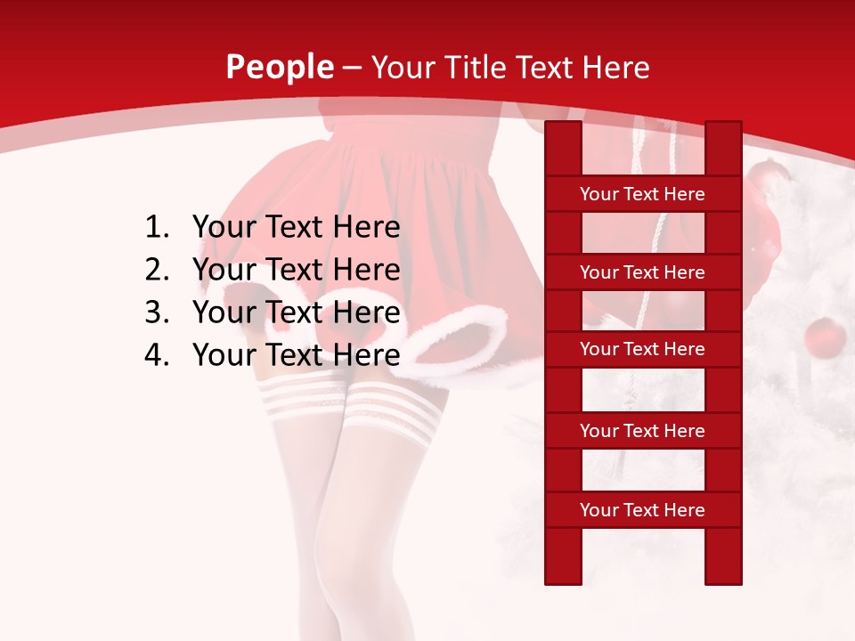 Sensual Portrait Woman PowerPoint Template