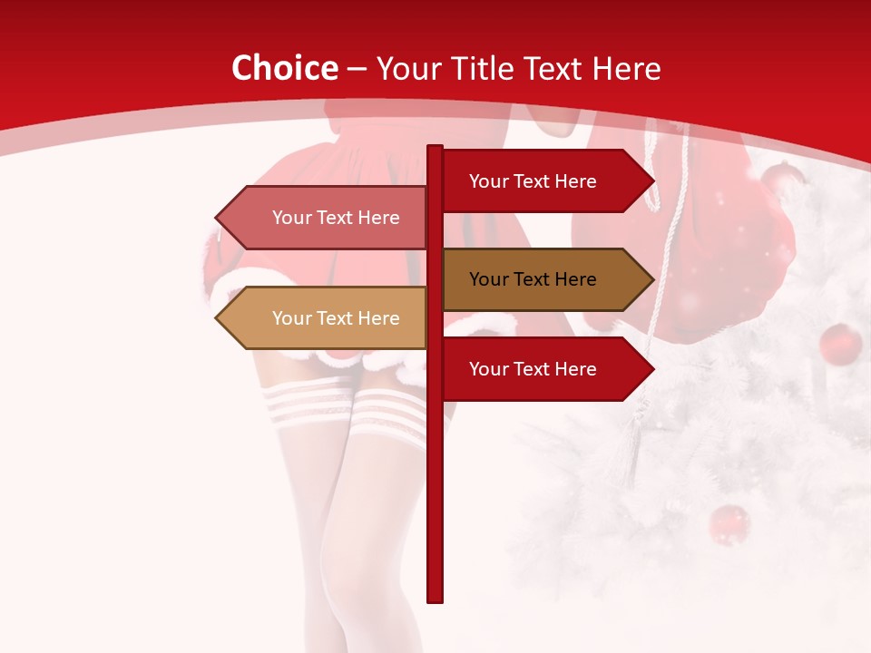 Sensual Portrait Woman PowerPoint Template