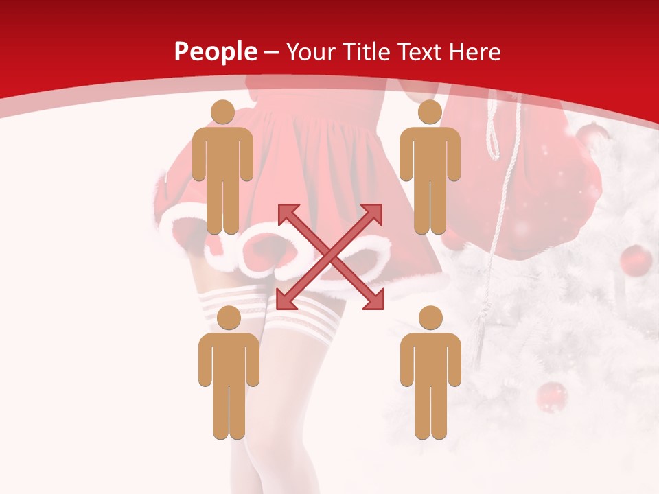 Sensual Portrait Woman PowerPoint Template