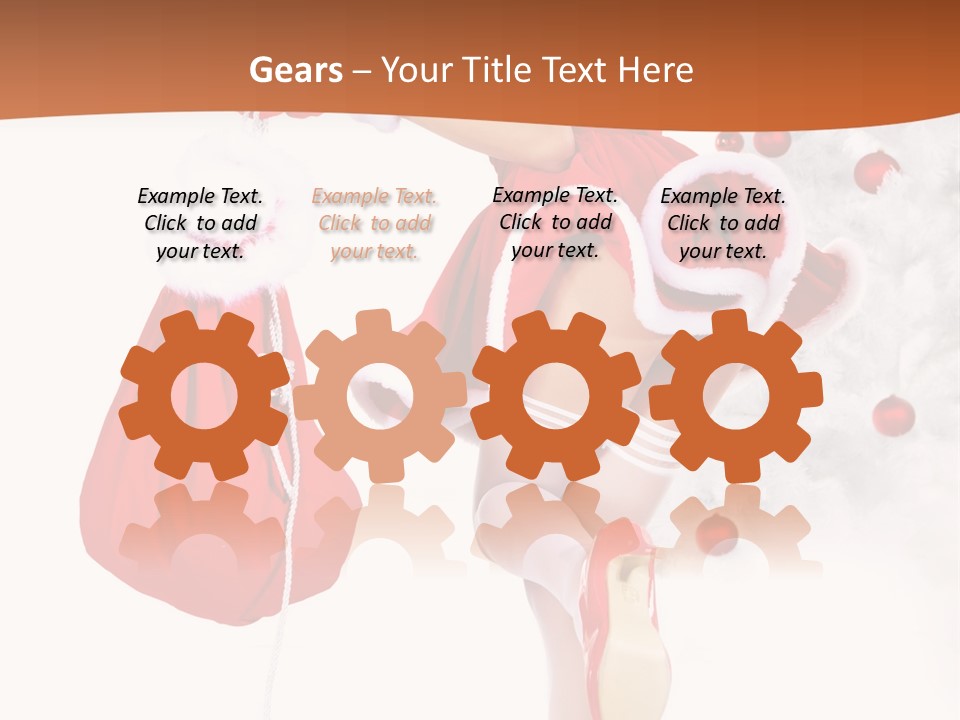 Star Gift Claus PowerPoint Template