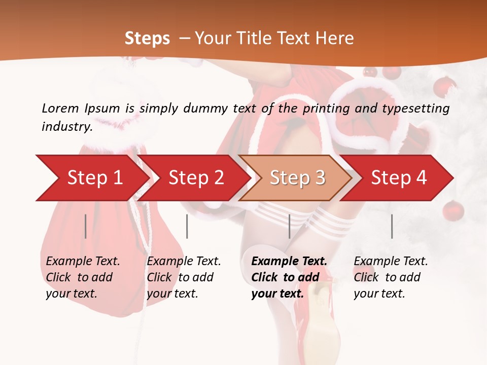 Star Gift Claus PowerPoint Template