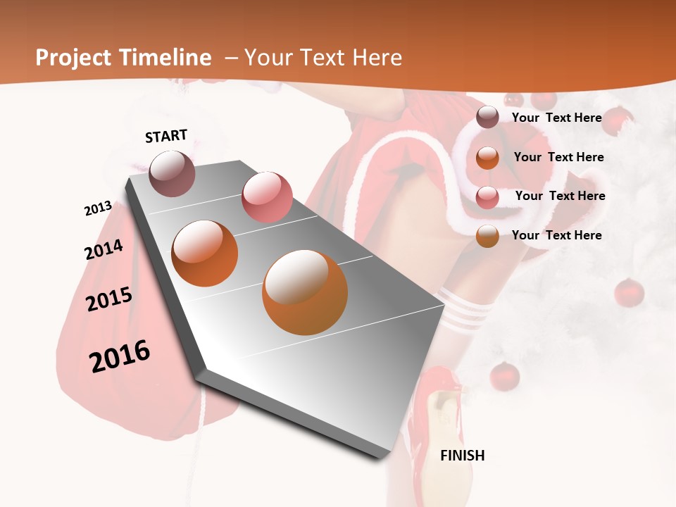 Star Gift Claus PowerPoint Template