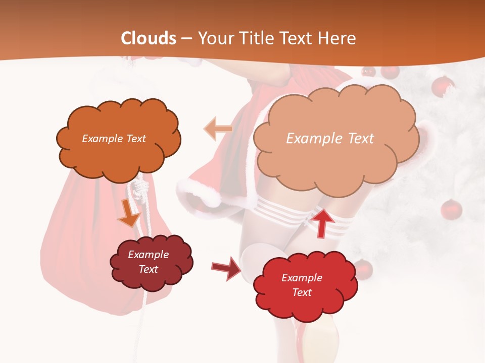 Star Gift Claus PowerPoint Template