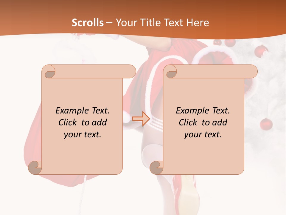 Star Gift Claus PowerPoint Template