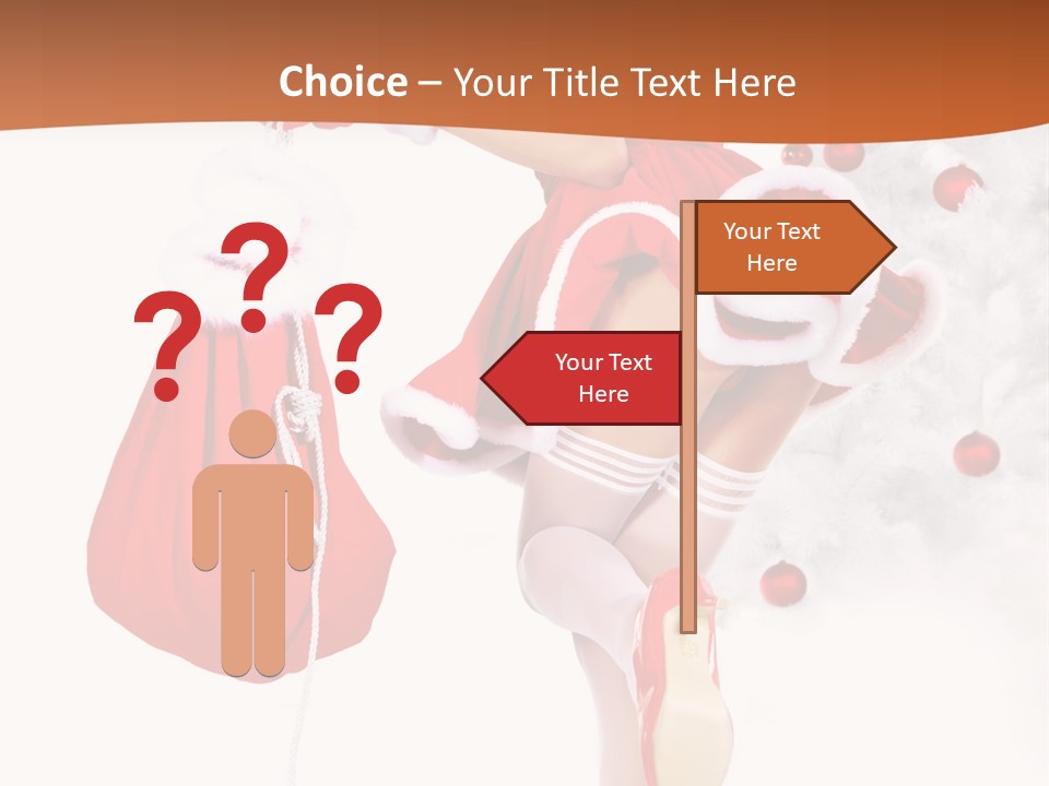 Star Gift Claus PowerPoint Template