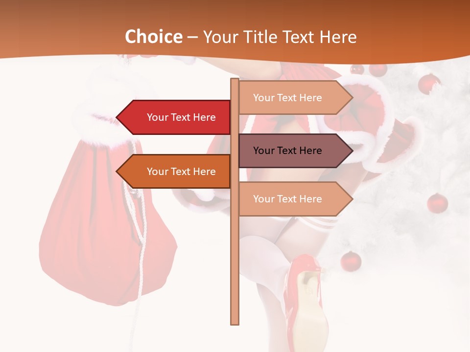 Star Gift Claus PowerPoint Template