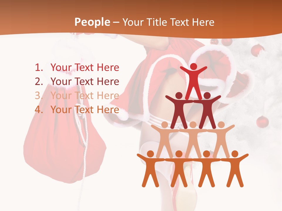 Star Gift Claus PowerPoint Template