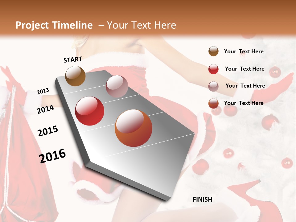 Gift Pin Beautiful PowerPoint Template