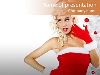 Fashion Claus Happy PowerPoint Template