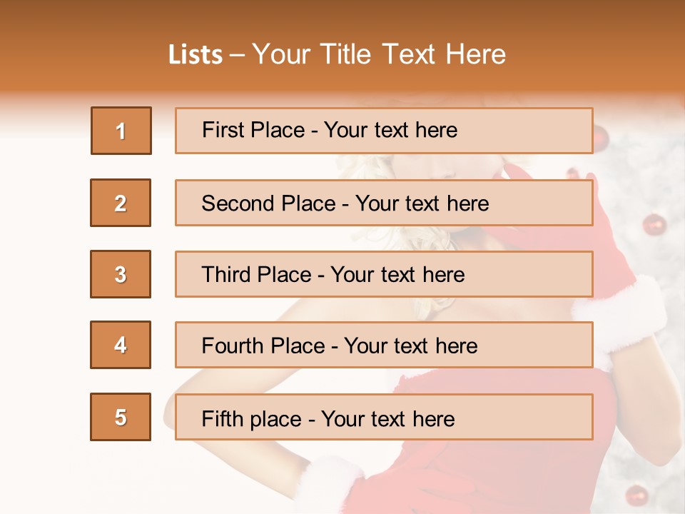 Fashion Claus Happy PowerPoint Template