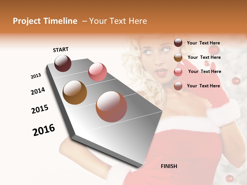 Fashion Claus Happy PowerPoint Template
