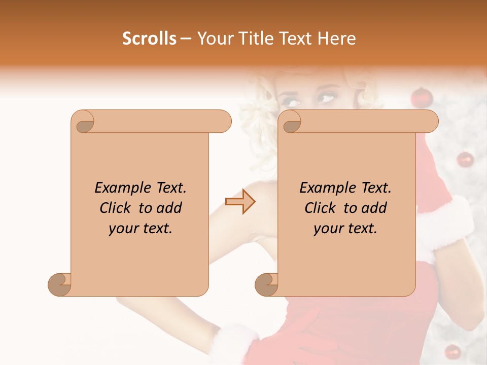 Fashion Claus Happy PowerPoint Template