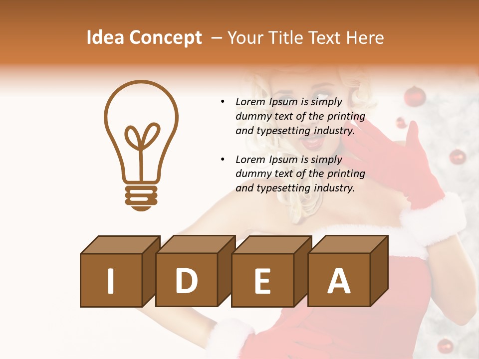 Fashion Claus Happy PowerPoint Template