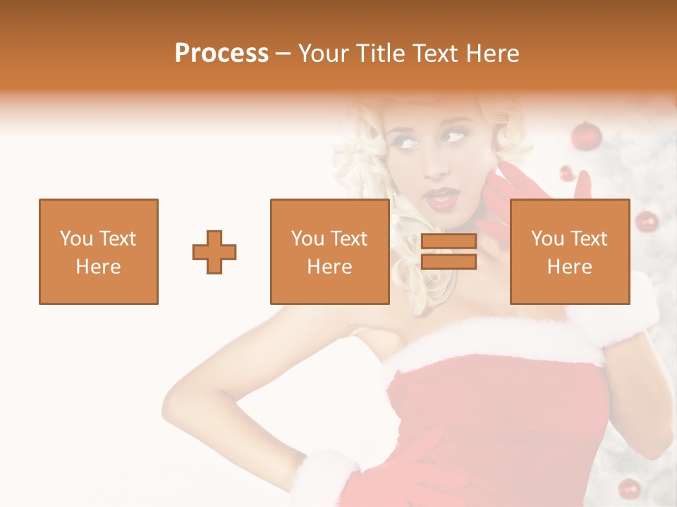 Fashion Claus Happy PowerPoint Template