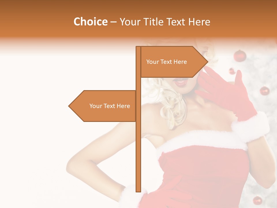 Fashion Claus Happy PowerPoint Template