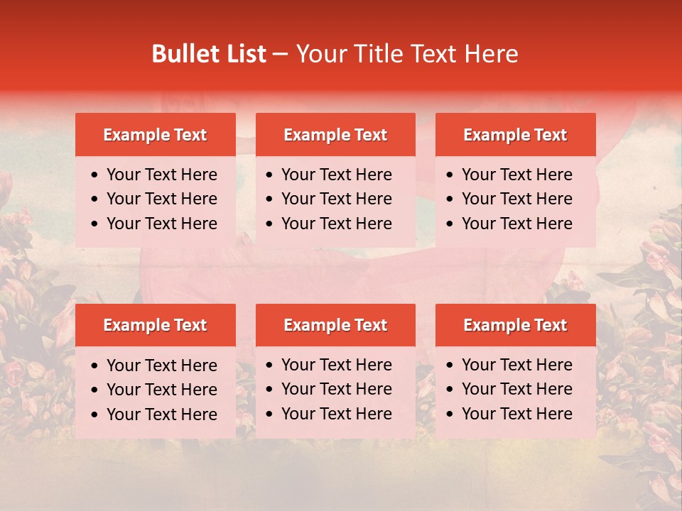 Woman Front Pink PowerPoint Template