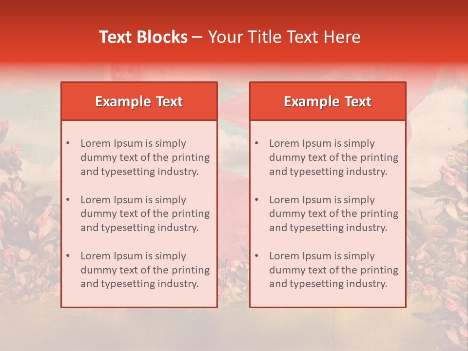 Woman Front Pink PowerPoint Template