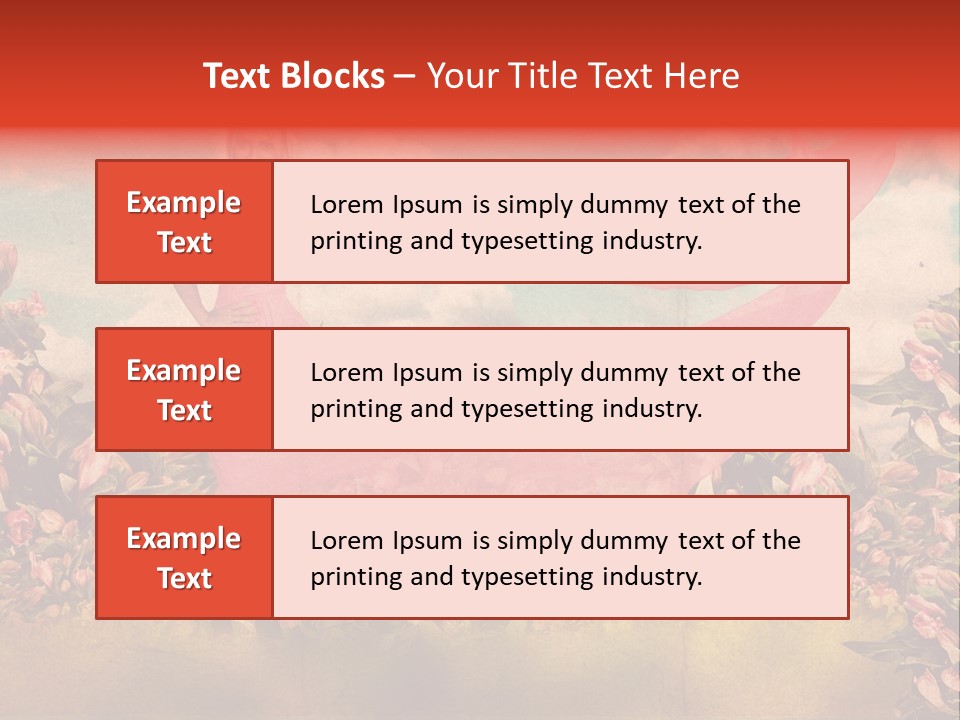 Woman Front Pink PowerPoint Template