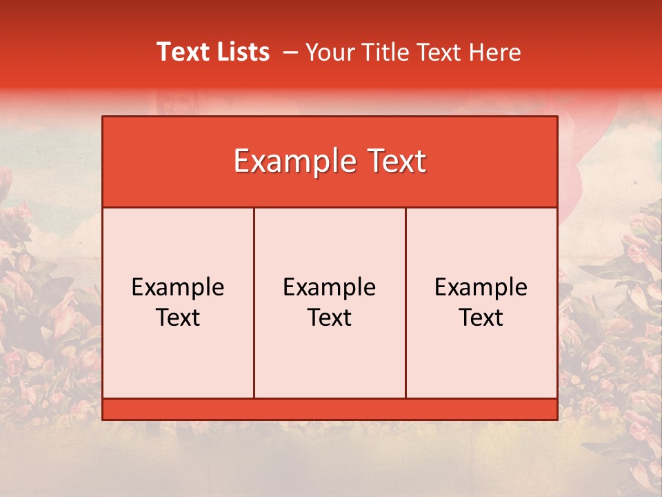 Woman Front Pink PowerPoint Template