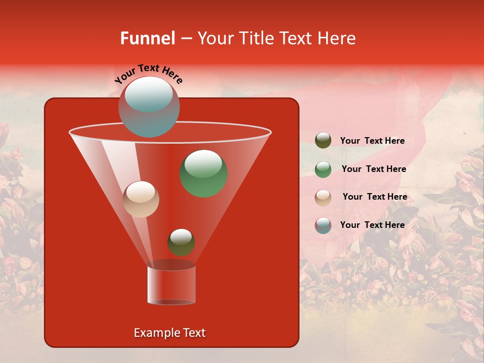 Woman Front Pink PowerPoint Template