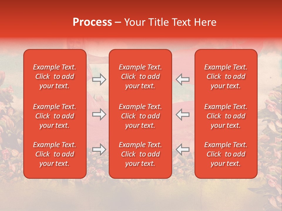 Woman Front Pink PowerPoint Template