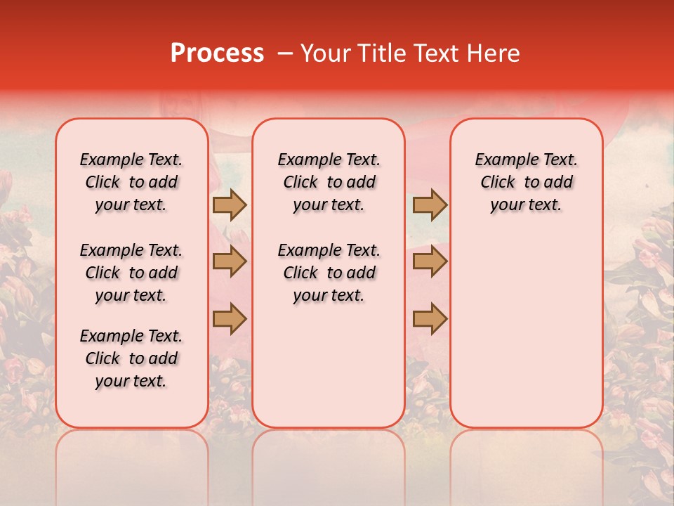 Woman Front Pink PowerPoint Template