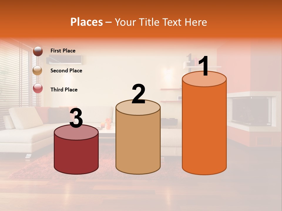 Trendy Fireplace Modern PowerPoint Template