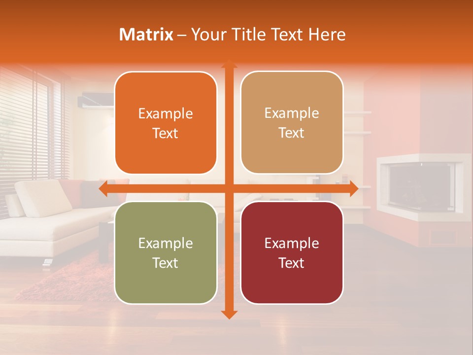 Trendy Fireplace Modern PowerPoint Template