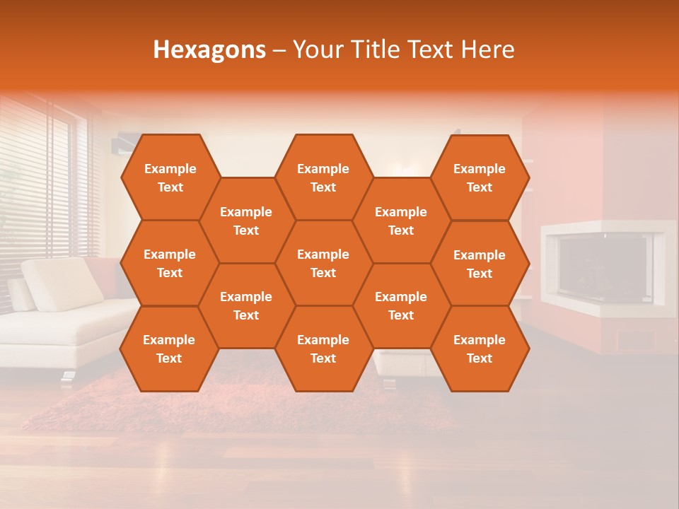 Trendy Fireplace Modern PowerPoint Template