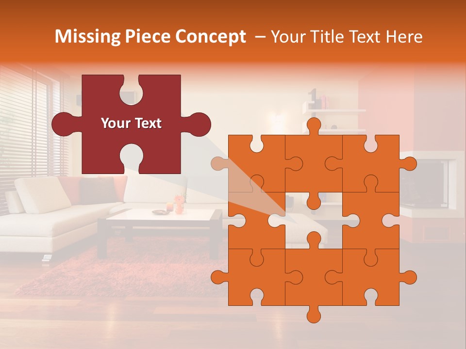 Trendy Fireplace Modern PowerPoint Template