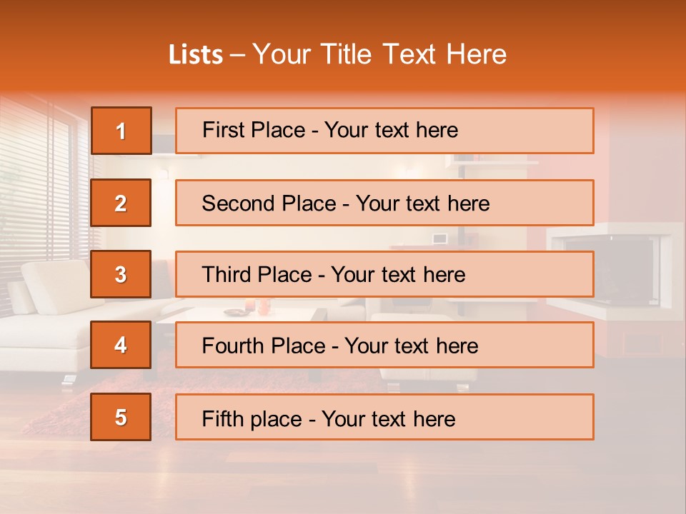 Trendy Fireplace Modern PowerPoint Template