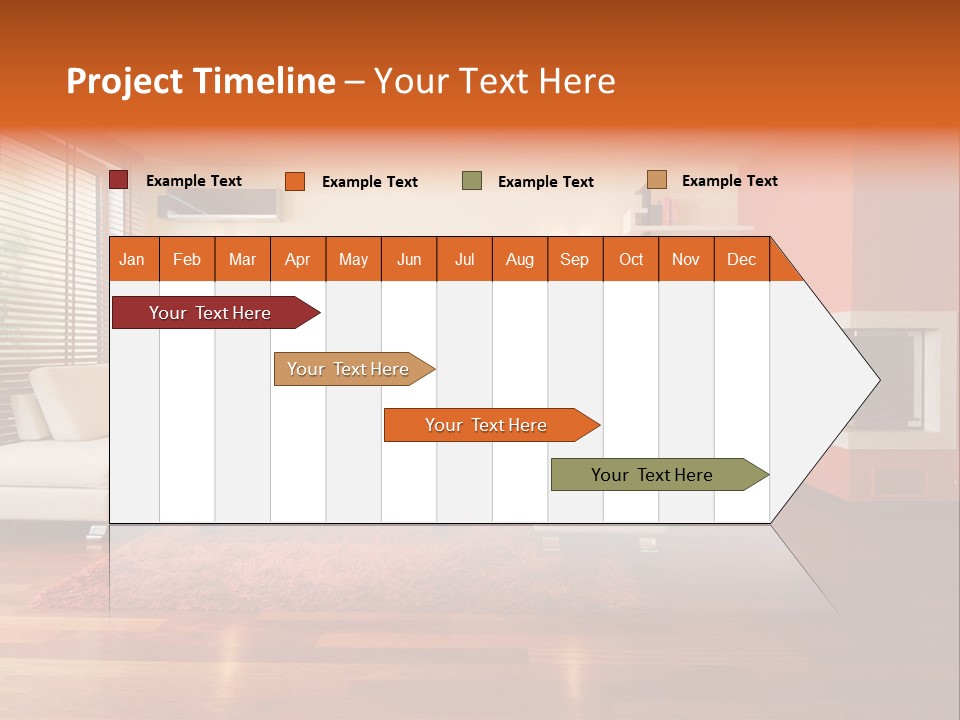 Trendy Fireplace Modern PowerPoint Template