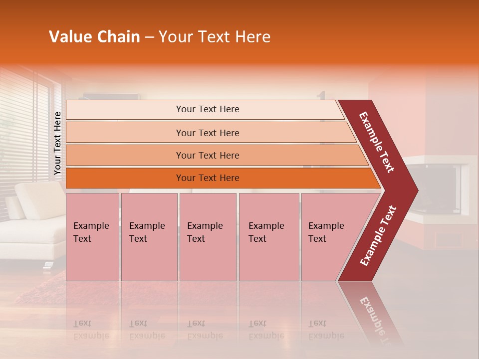 Trendy Fireplace Modern PowerPoint Template