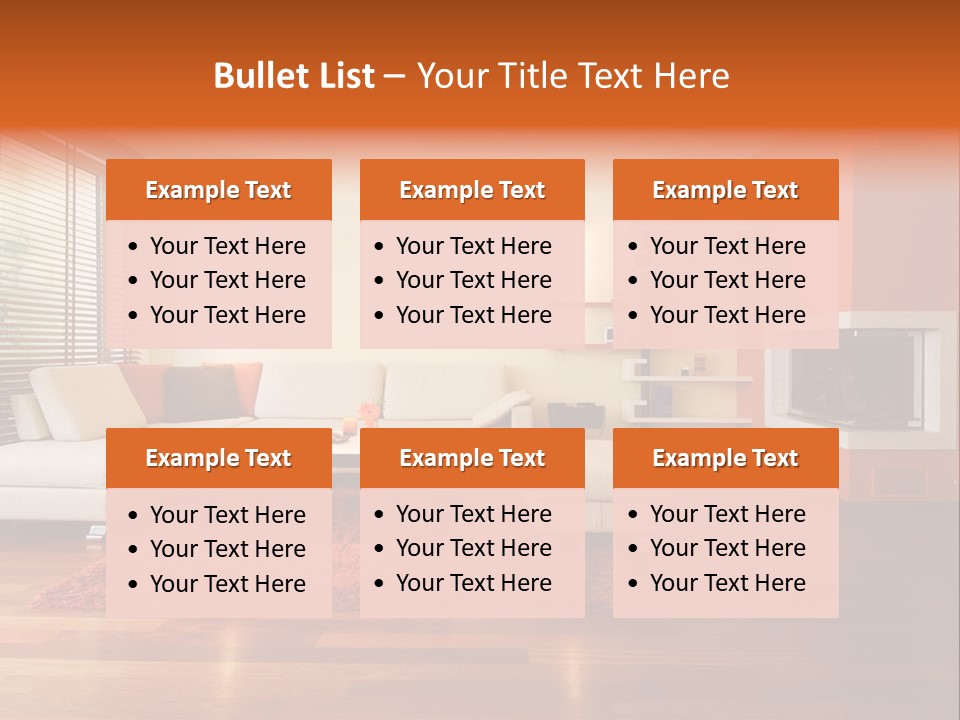 Trendy Fireplace Modern PowerPoint Template